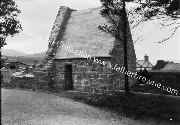 ST MOLUAS CELL TAKEN FROM FRIARS ISLAND & REECTED BESIDE PARISH CHURCH FROM S.E.